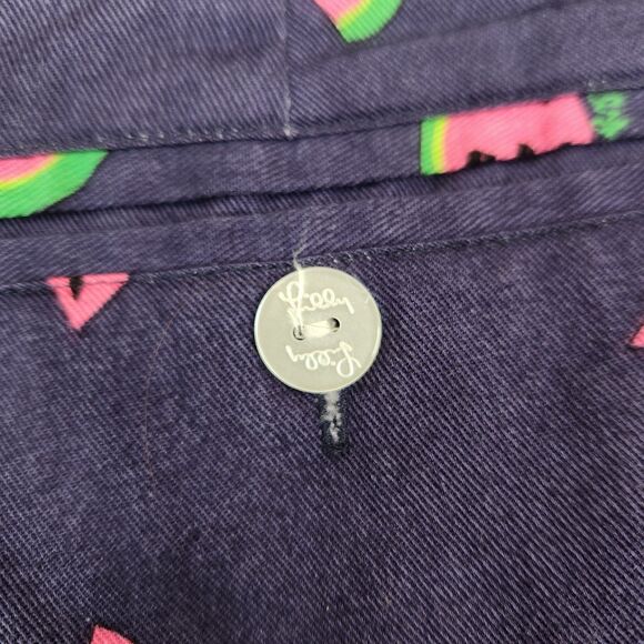 Lilly Pulitzer Vintage Mens Watermelon Print Pleated Front Khaki Shorts 38 - Picture 3 of 5